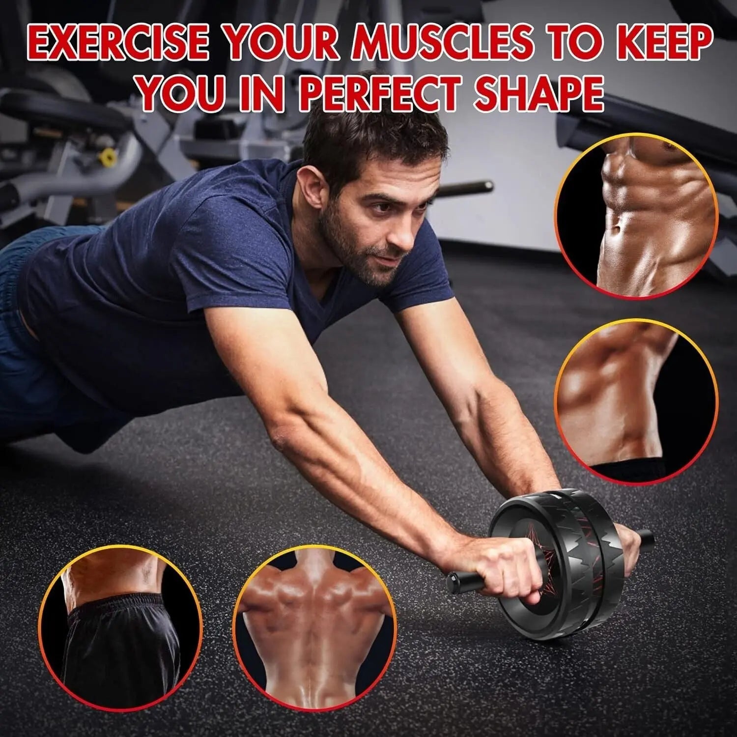 Rueda Abdominal Fitness Exercise Weight Lift