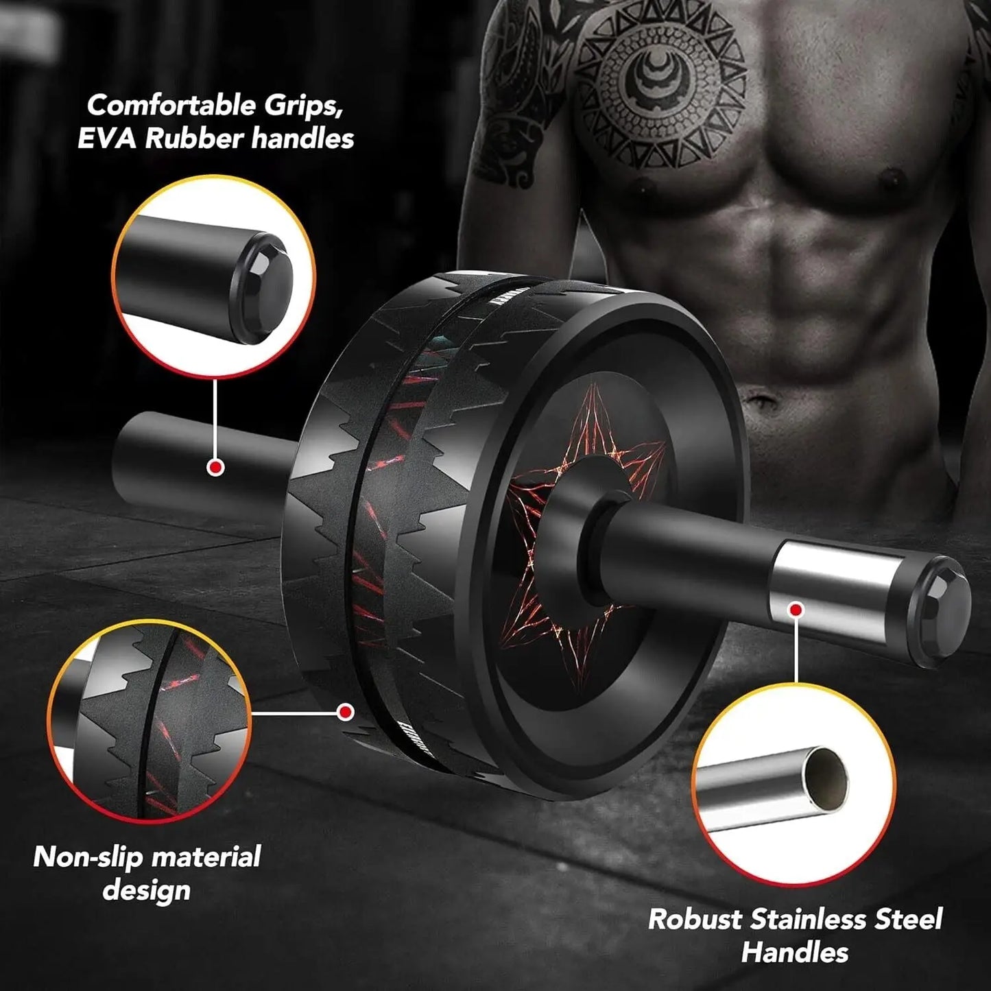 Rueda Abdominal Fitness Exercise Weight Lift
