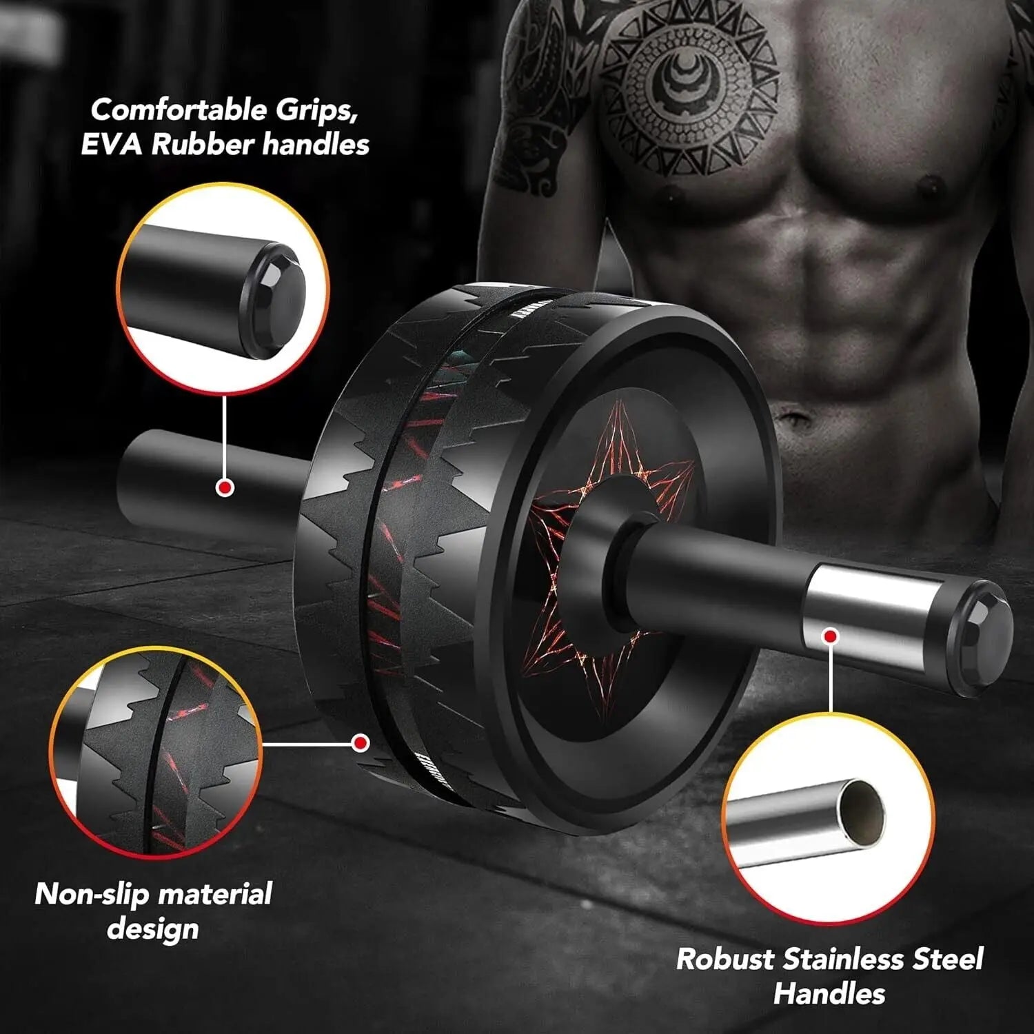 Rueda Abdominal Fitness Exercise Weight Lift