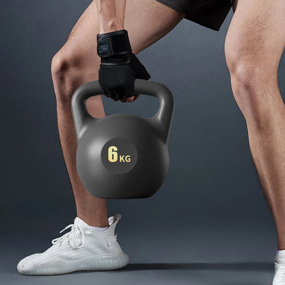 4Kg 6Kg Water-Filled Kettlebell Weights Shock-Proof Dumbbell Weights anti Slip Grip Hand Weights for Strength Training