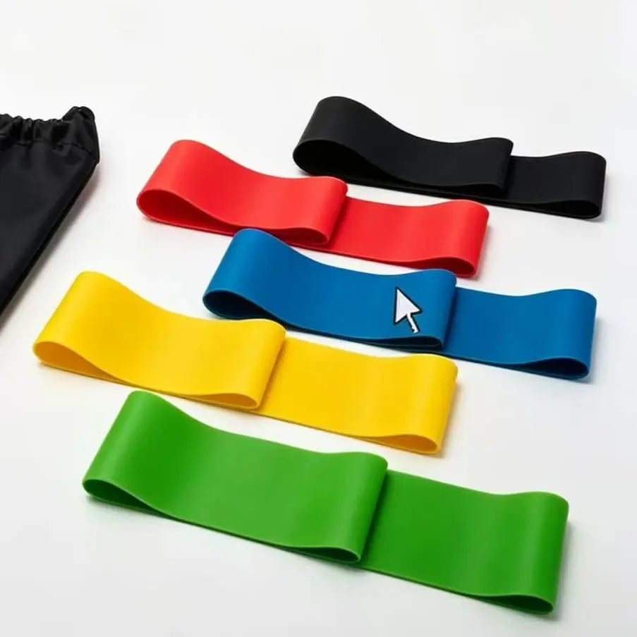 Home Fitness Yoga Resistance Bands Available in Five Complete Colors
